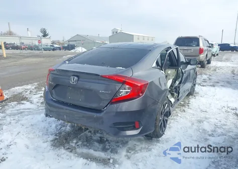 2019 Honda Civic Sport z USA, uszkodzony, nr VIN 2HGFC2F88KH563386